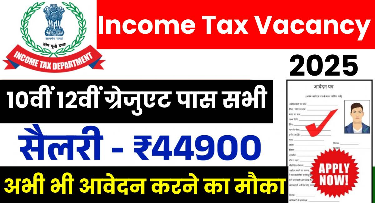 Income Tax Vacancy