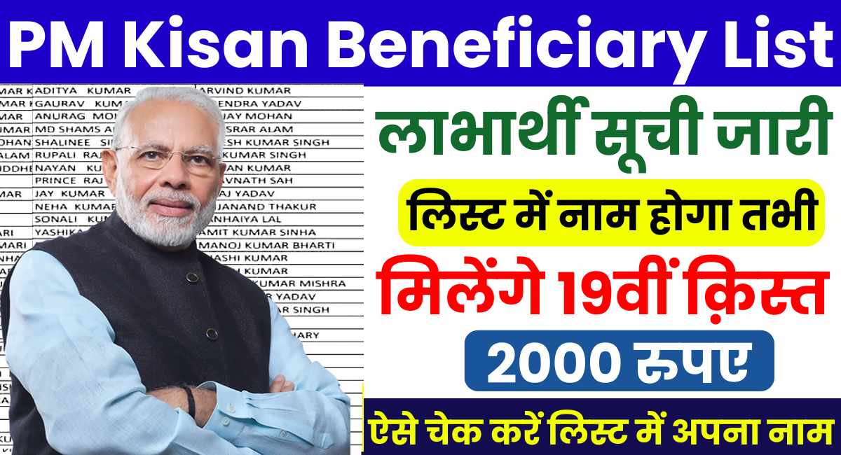 PM Kisan Beneficiary List