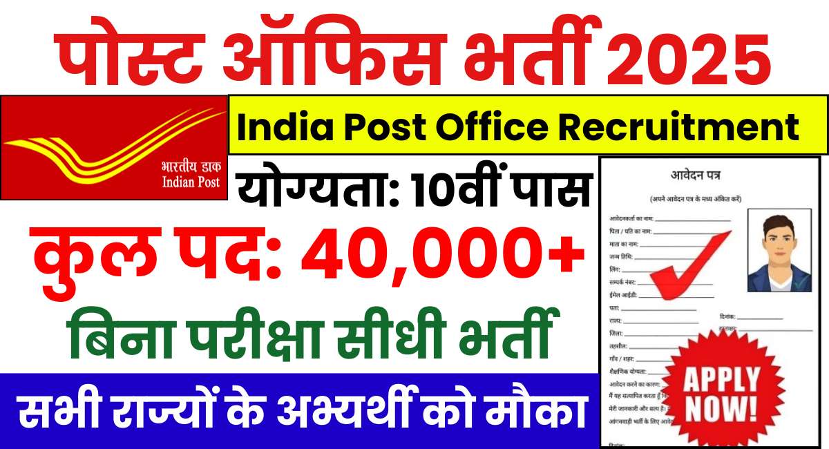 India Post Office Recruitment 2025