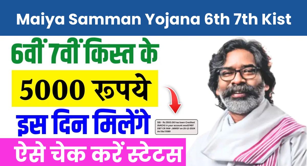 Maiya Samman Yojana 6th 7th Kist