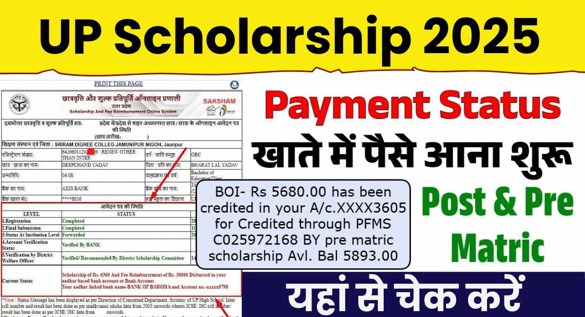 UP Scholarship 2025