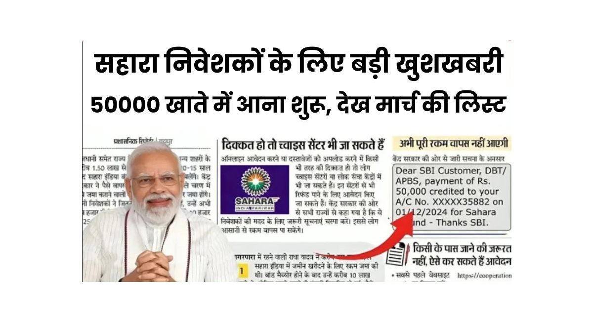 Sahara India March Payment List
